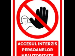indicator  accesul interzis pentru persoane neautorizate