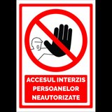 indicator  accesul interzis pentru persoane neautorizate